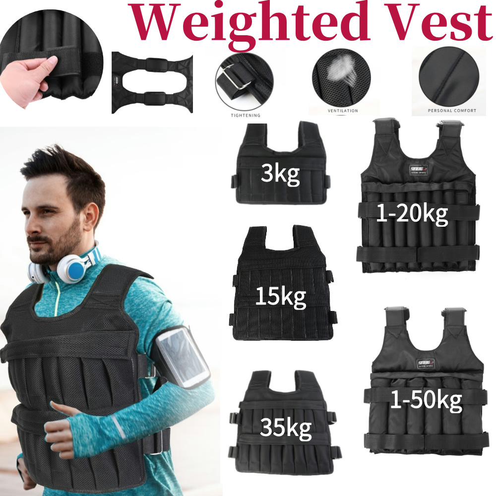 Crossfit Vest - 3/15/35kg 운동용 웨이트 재킷 조절 가능한
