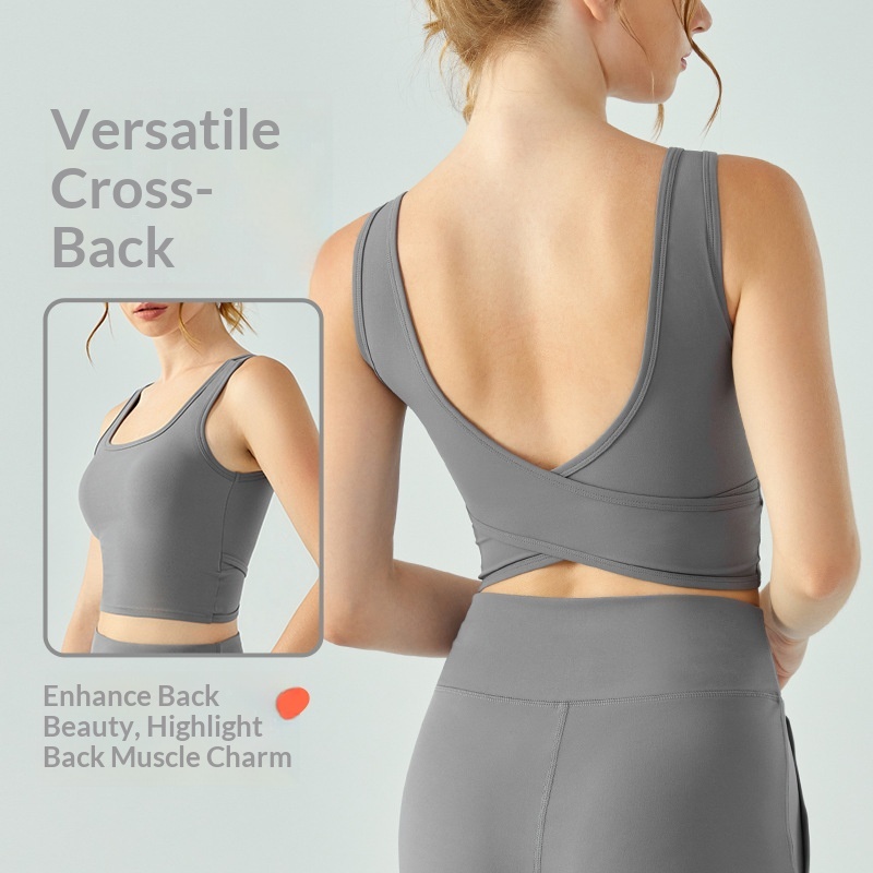 Crossfit Vest - 신비네 여성 요가 베스트 크로스백 스포츠