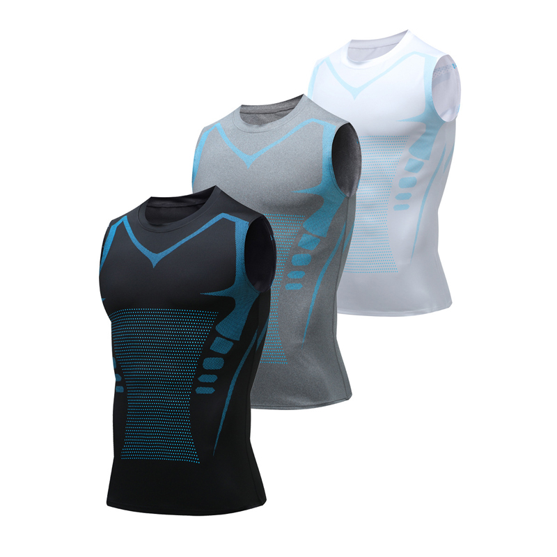 Crossfit Vest - 압축 탱크 탑 남성 체육관 셔츠