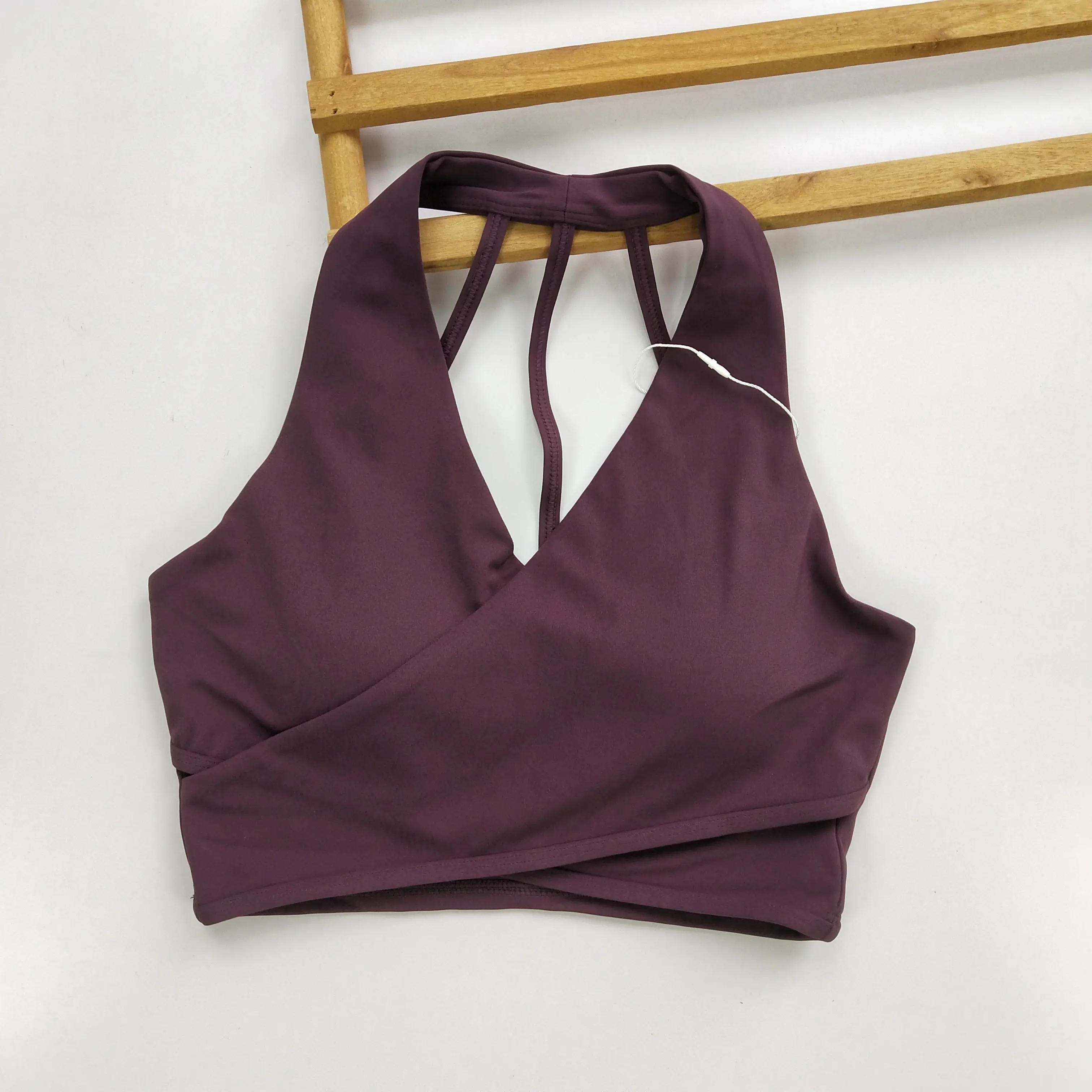 여성 슬림핏 크로스백 스포츠 브라 딥 V 홀터넥 충격방 - Crossfit Vest 리뷰 및 가격
